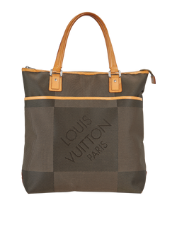 Geant Cougar Tote, Canvas/Leather, Khaki, MIF, 2*